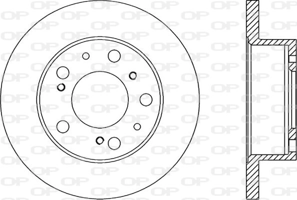 Тормозной диск OPEN PARTS BDA1136.10