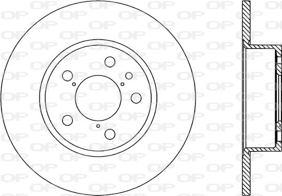 Тормозной диск OPEN PARTS BDA1138.10