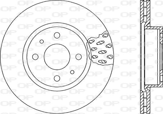 Тормозной диск OPEN PARTS BDA1147.20