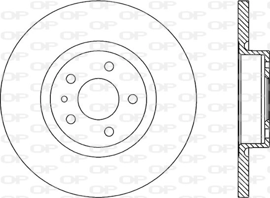Тормозной диск OPEN PARTS BDA1661.10