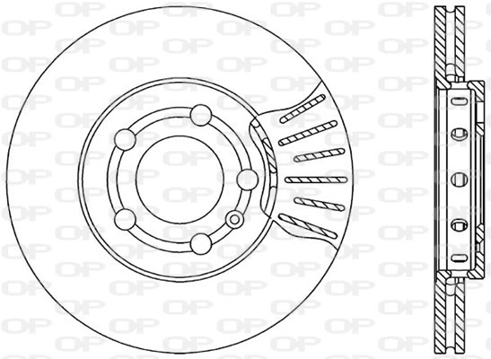 Тормозной диск OPEN PARTS BDA1730.20