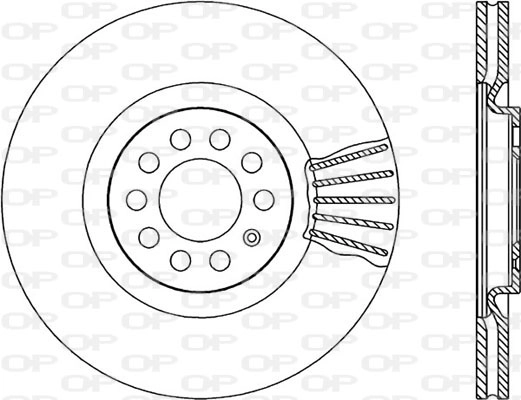 Тормозной диск OPEN PARTS BDA1744.20