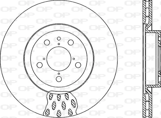 Тормозной диск coated OPEN PARTS BDR1015.20