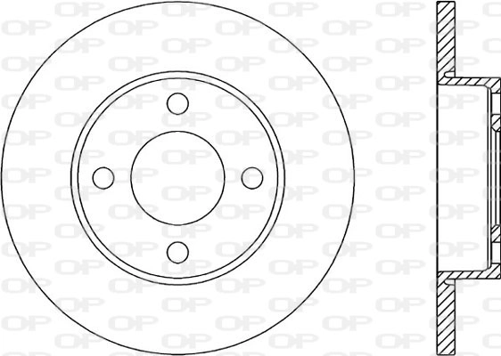Тормозной диск coated OPEN PARTS BDR1019.10