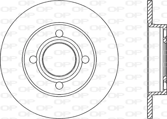 Тормозной диск coated OPEN PARTS BDR1022.10