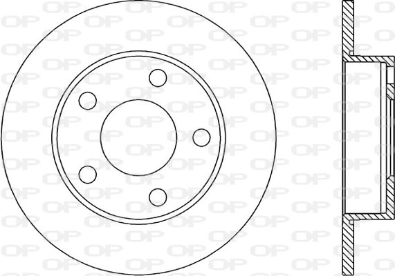Тормозной диск coated OPEN PARTS BDR1030.10