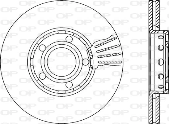 Тормозной диск coated OPEN PARTS BDR1039.20