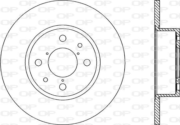 Тормозной диск coated OPEN PARTS BDR1137.10