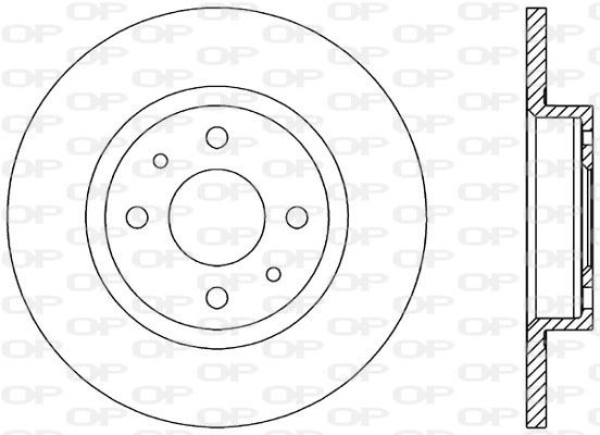 Тормозной диск coated OPEN PARTS BDR1145.10