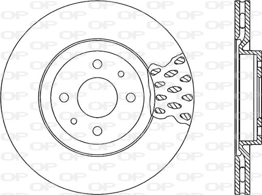 Тормозной диск coated OPEN PARTS BDR1231.20