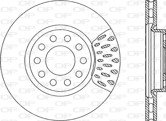 Тормозной диск coated OPEN PARTS BDR1233.20