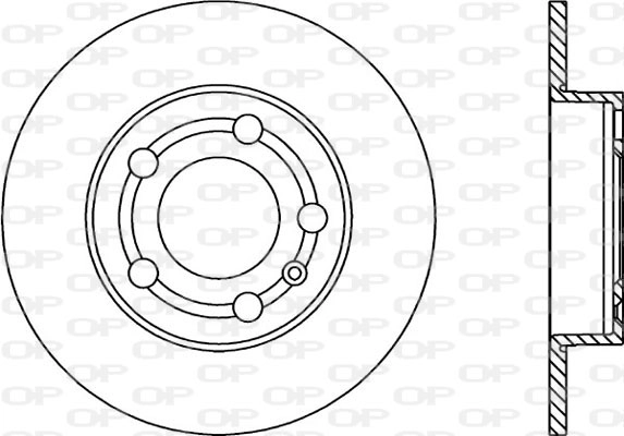 Тормозной диск coated OPEN PARTS BDR1668.10