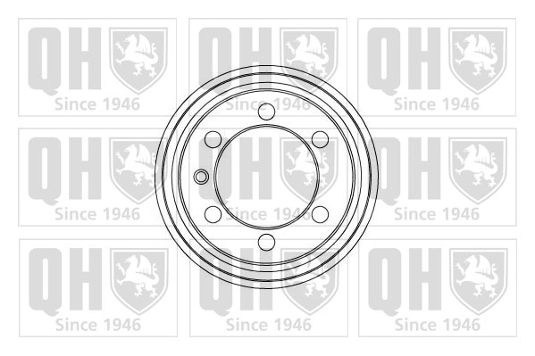 Тормозной барабан QUINTON HAZELL BDR204