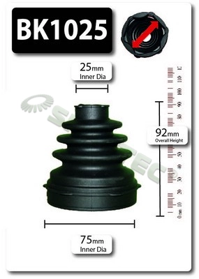 Комплект пыльника приводной вал SHAFTEC BK1025
