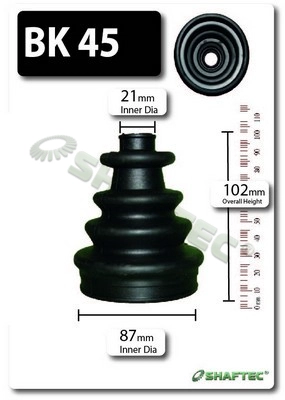 Комплект пыльника приводной вал SHAFTEC BK45