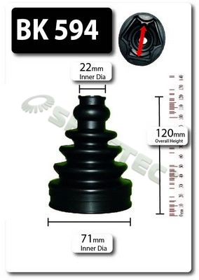 Комплект пыльника приводной вал SHAFTEC BK594