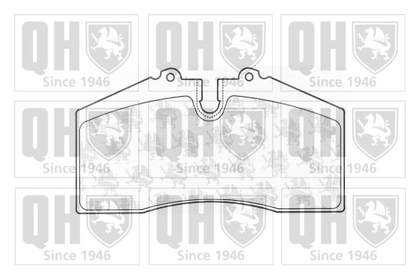 Комплект тормозных колодок дисковый тормоз QUINTON HAZELL BP1015