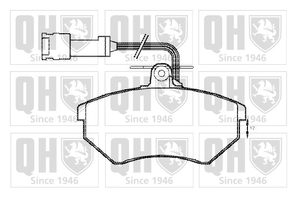 Комплект тормозных колодок дисковый тормоз QUINTON HAZELL BP1157