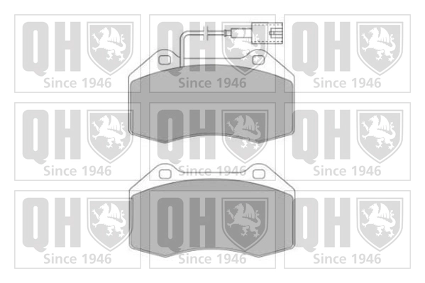 Комплект тормозных колодок дисковый тормоз QUINTON HAZELL BP1636