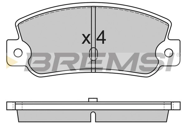 Комплект тормозных колодок дисковый тормоз BREMSI BP2212