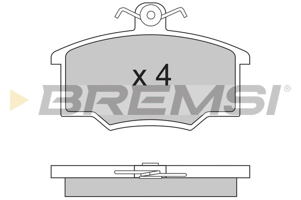 Комплект тормозных колодок дисковый тормоз BREMSI BP2281