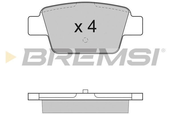 Комплект тормозных колодок дисковый тормоз BREMSI BP2947