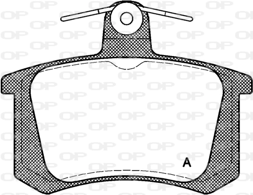 Комплект тормозных колодок дисковый тормоз OPEN PARTS BPA0135.20