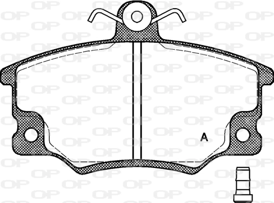 Комплект тормозных колодок дисковый тормоз OPEN PARTS BPA0146.14