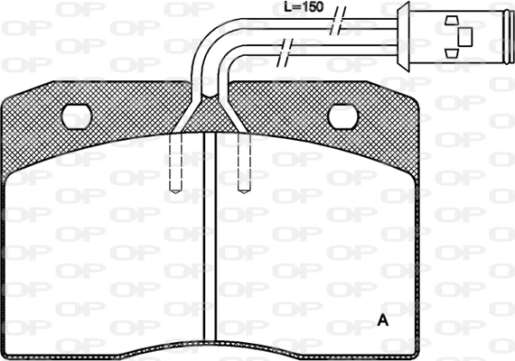 Комплект тормозных колодок дисковый тормоз OPEN PARTS BPA0211.12