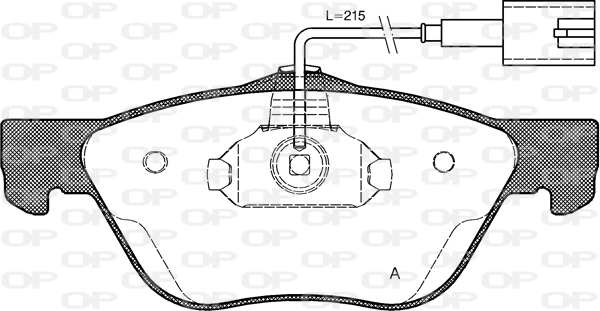 Комплект тормозных колодок дисковый тормоз OPEN PARTS BPA0589.42