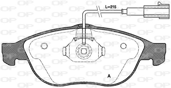 Комплект тормозных колодок дисковый тормоз OPEN PARTS BPA0660.11