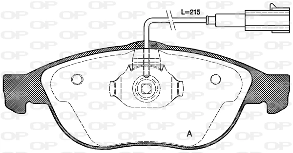 Комплект тормозных колодок дисковый тормоз OPEN PARTS BPA0660.22