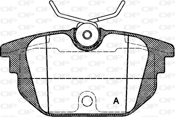 Комплект тормозных колодок дисковый тормоз OPEN PARTS BPA0692.00