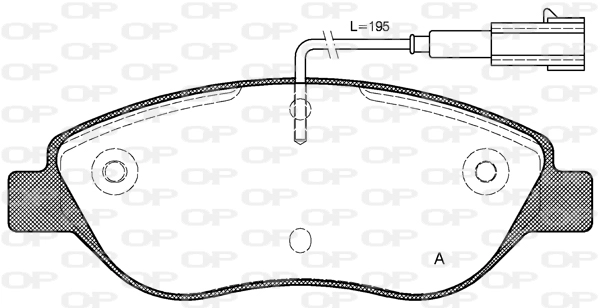Комплект тормозных колодок дисковый тормоз OPEN PARTS BPA0860.01