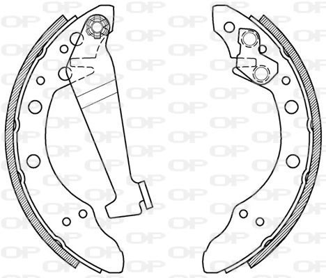 Комплект тормозных колодок OPEN PARTS BSA2014.00