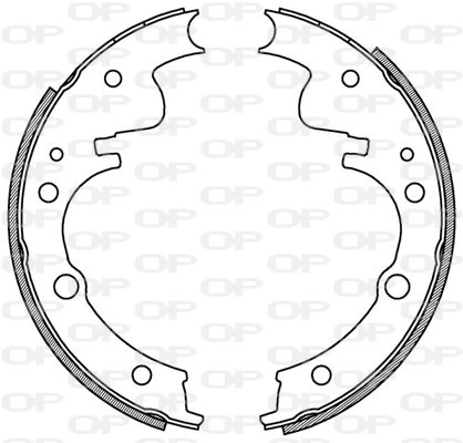 Комплект тормозных колодок OPEN PARTS BSA2058.00