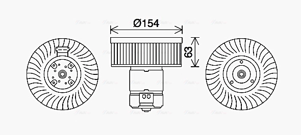 Вентилятор салона AVA QUALITY COOLING BW8570