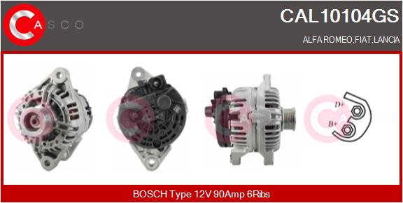 Генератор genuine CASCO CAL10104GS