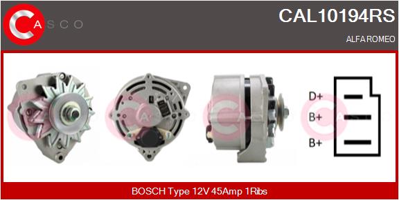 Генератор reman CASCO CAL10194RS