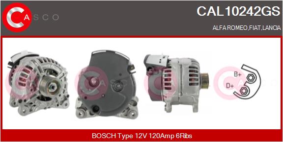 Генератор genuine CASCO CAL10242GS
