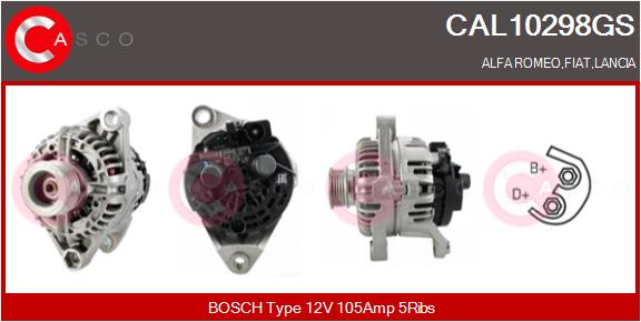 Генератор genuine CASCO CAL10298GS