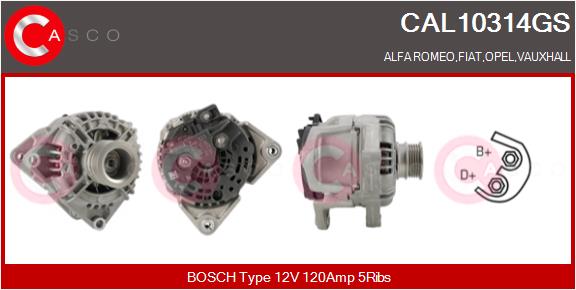 Генератор genuine CASCO CAL10314GS