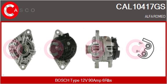 Генератор genuine CASCO CAL10417GS