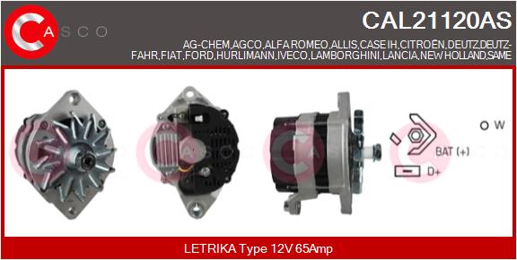 Генератор brand new hq CASCO CAL21120AS