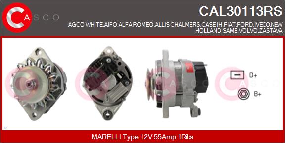 Генератор reman CASCO CAL30113RS