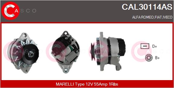 Генератор brand new hq CASCO CAL30114AS