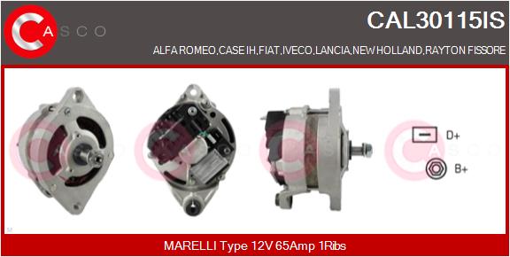 Генератор italian series CASCO CAL30115IS