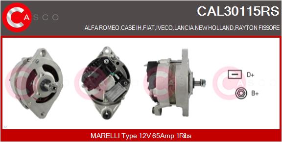 Генератор reman CASCO CAL30115RS