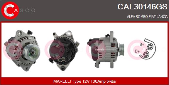 Генератор genuine CASCO CAL30146GS