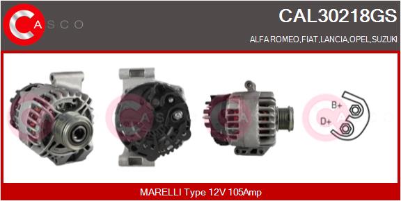 Генератор genuine CASCO CAL30218GS